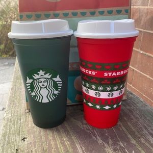 Starbucks Holiday 2020 reusable cups BUNDLE